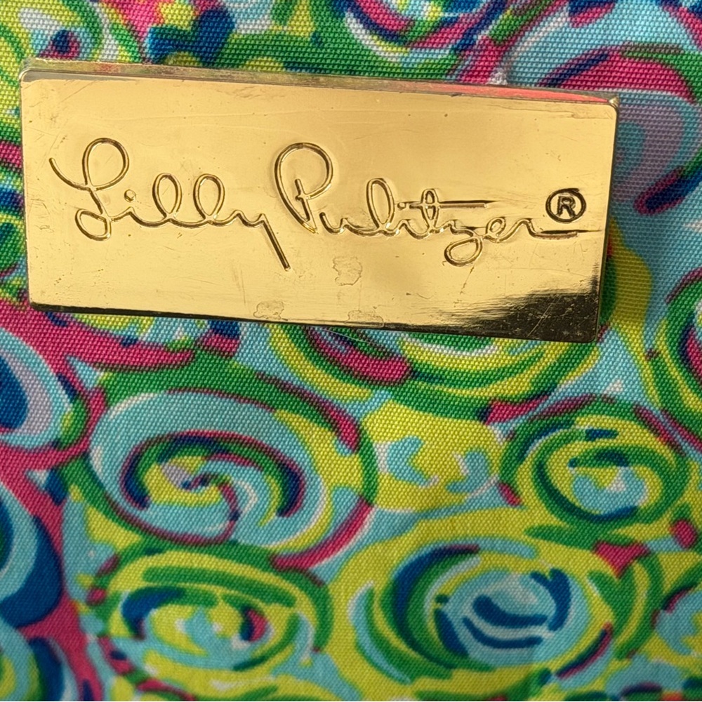 Lilly Pulitzer Insulated Cooler Bag Bright Multicolor Print Zip Top - Picture 12 of 12